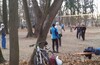 Открытие зимнего Волейбола в парке Царицыно.