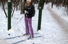 В лосинку лайтово катнуть на беговых лыжах