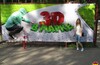 3D рисунки на асфальте в бабушкинском парке