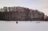 Ski walk in the park Timiryazevskiy