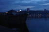 Вечерняя смотреть на Дарницкий мост