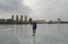 Катание на коньках по Москва реке!