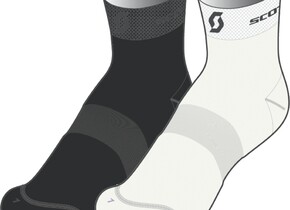  НоскиScott Logo Light 2-ПАРЫ white/black